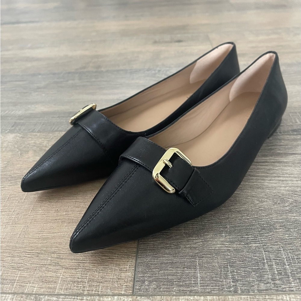 New LK BENNETT Tory Leather Ballet Flats size 8.5 - Picture 6 of 10